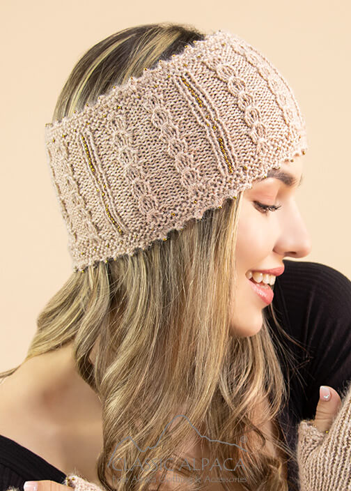 Classic Alpaca Alpaca Cable Fantasy Headband image 0