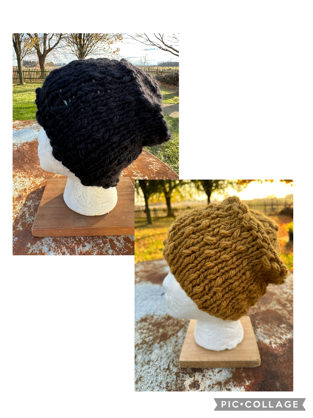 Alpaca/Wool Chunky hat. Hand knit. Natural Fiber. Very soft and warm.