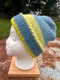 English Double knit Alpaca hat with fold over brim