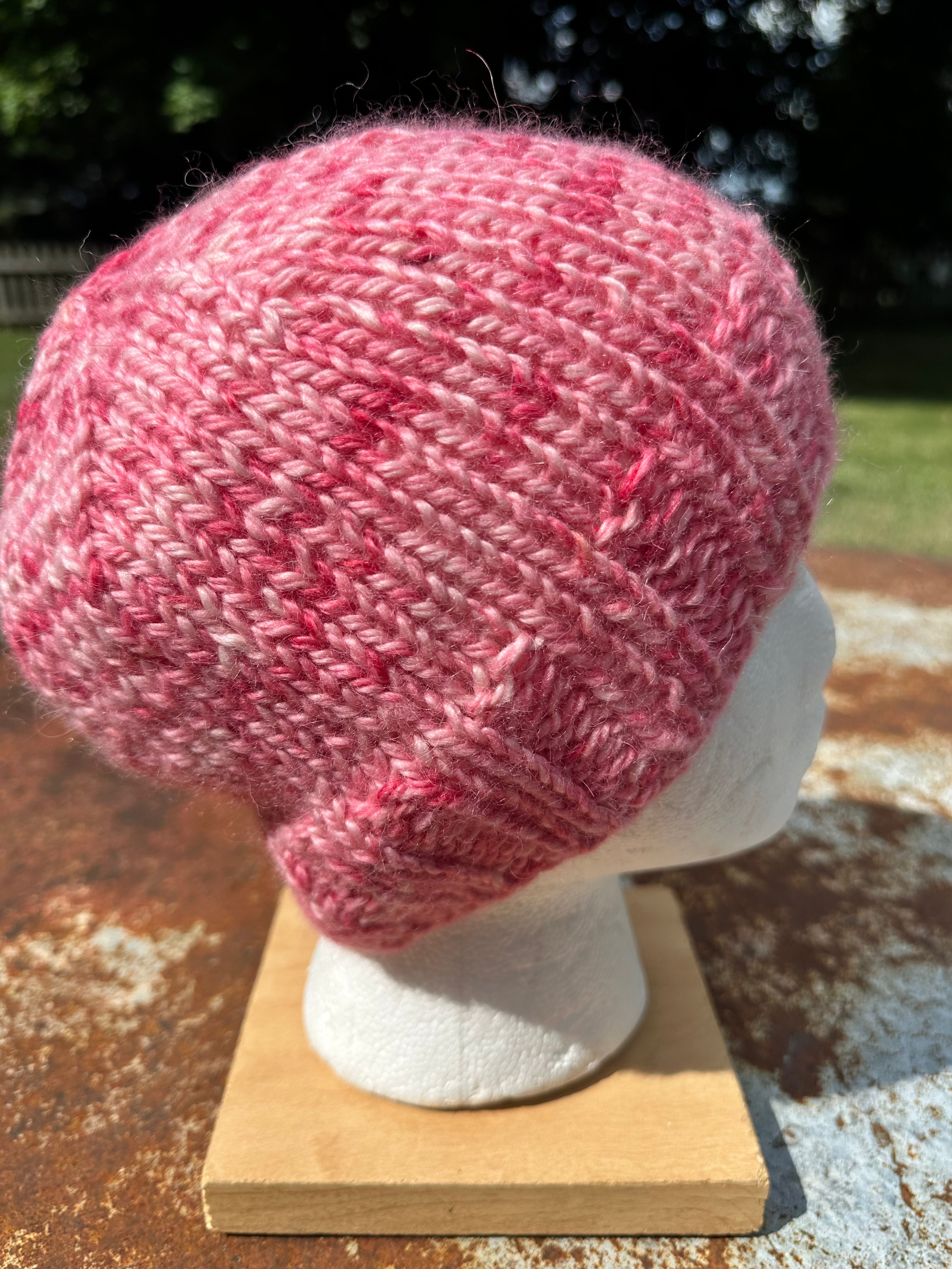 Chunky Alpaca, hand knit winter hat, hand knit.