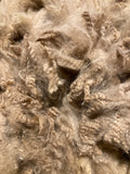 Raw Alpaca Fleece. Medium Fawn. Skirted, unwashed. AFD 16.8 microns.1.8 lb