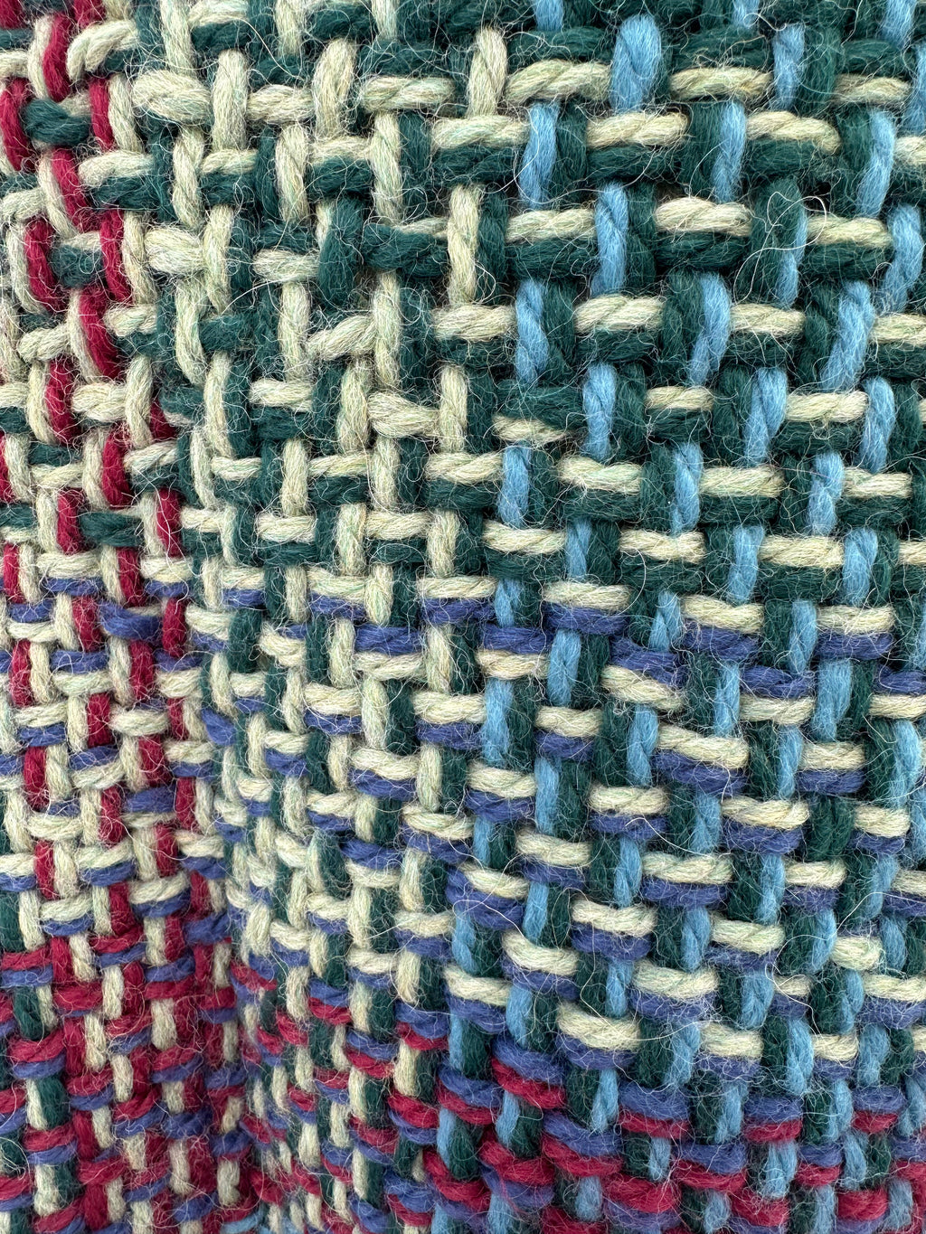 100% Alpaca hand woven shawl with fringe. Very soft and warm.