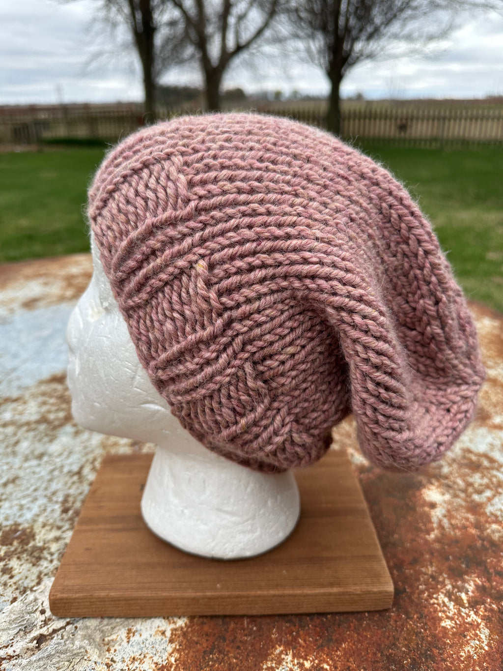 Chunky 100% Alpaca, hand knit winter hat, hand knit.