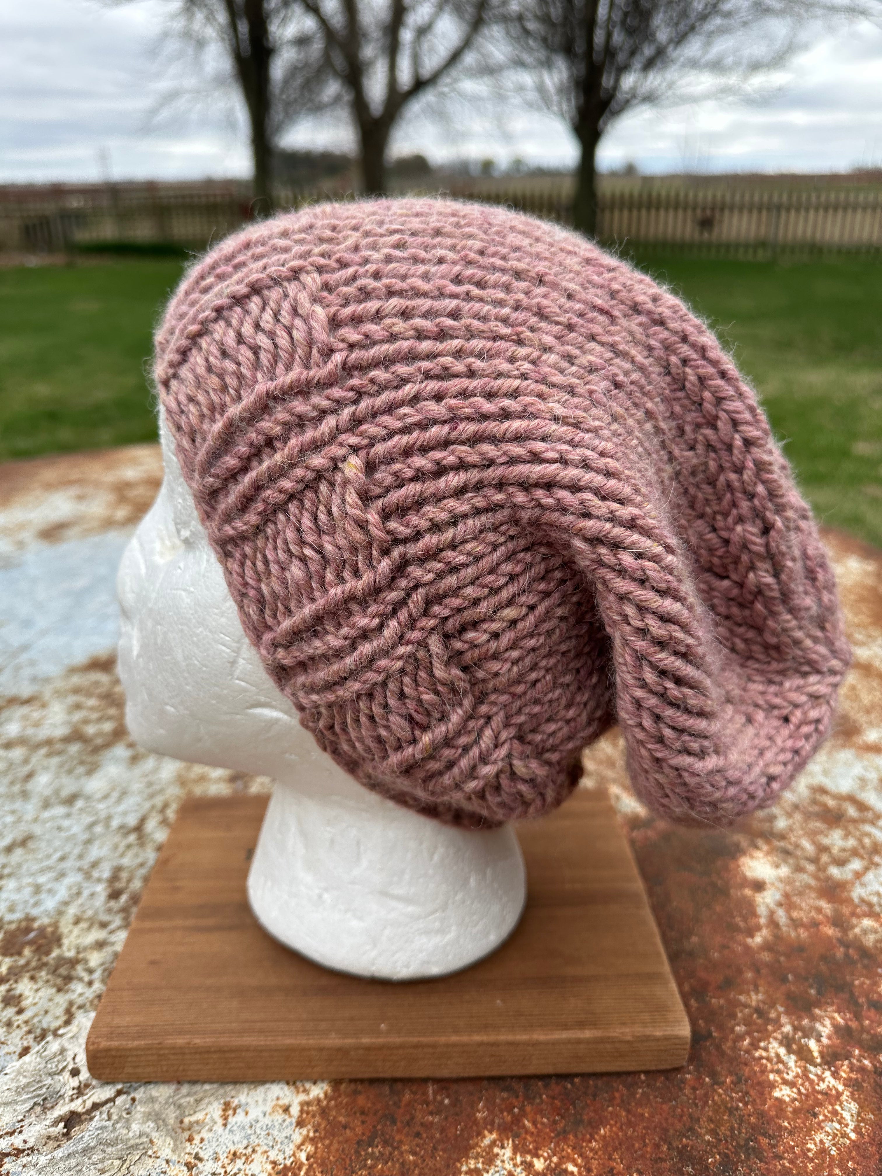 Chunky 100% Alpaca, hand knit winter hat, hand knit.