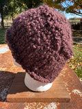 Chunky Boucle hat.  Hand knit. Alpaca/Wool