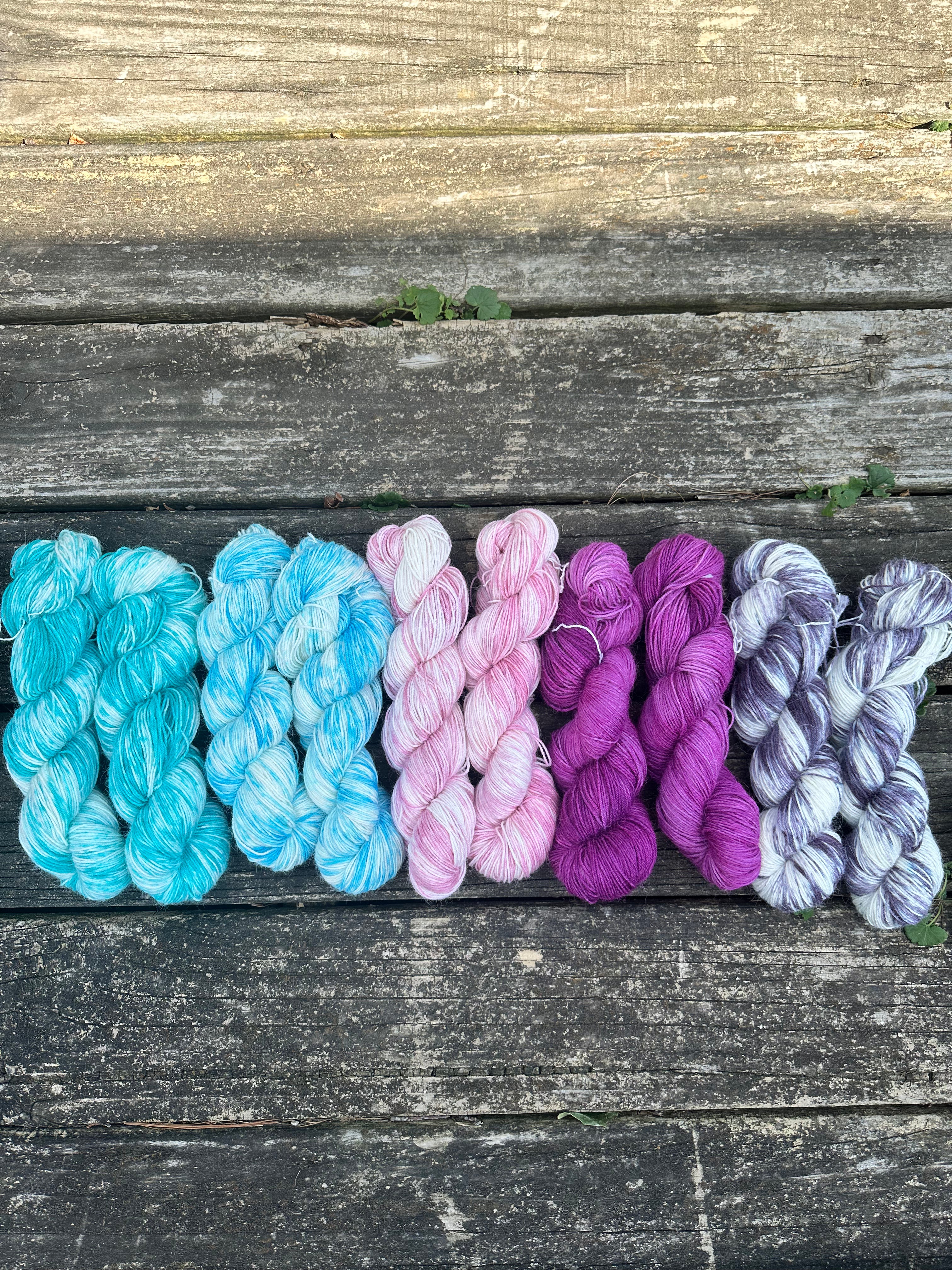 Super wash Alpaca Fingering weight sock yarn. 398 yd.
