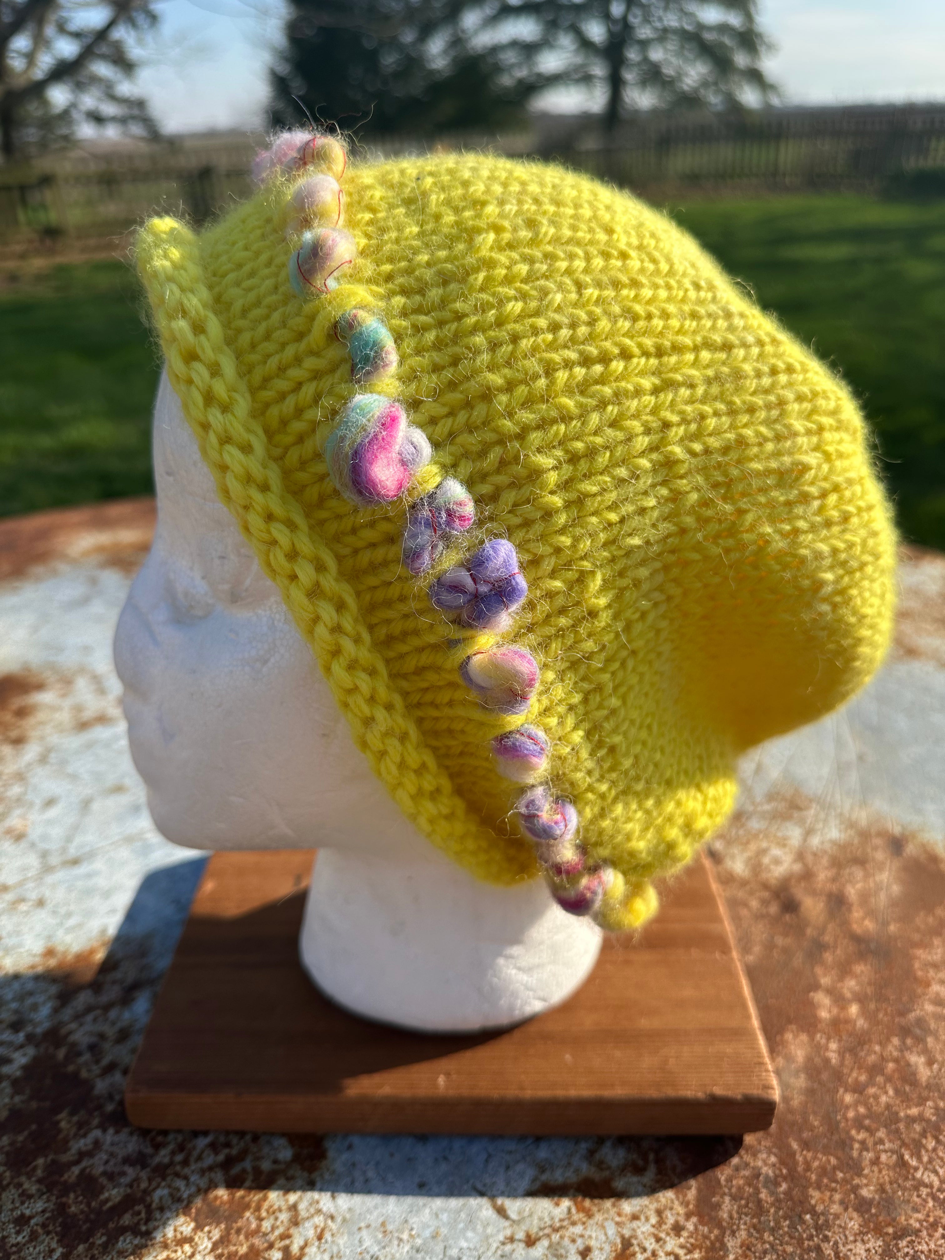 Chunky 100% Alpaca, hand knit winter hat, hand knit.