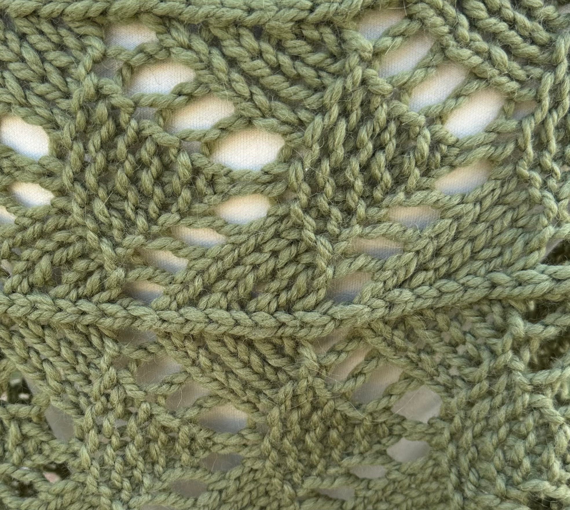 Hand knit Llama poncho/wrap. One size fits all.