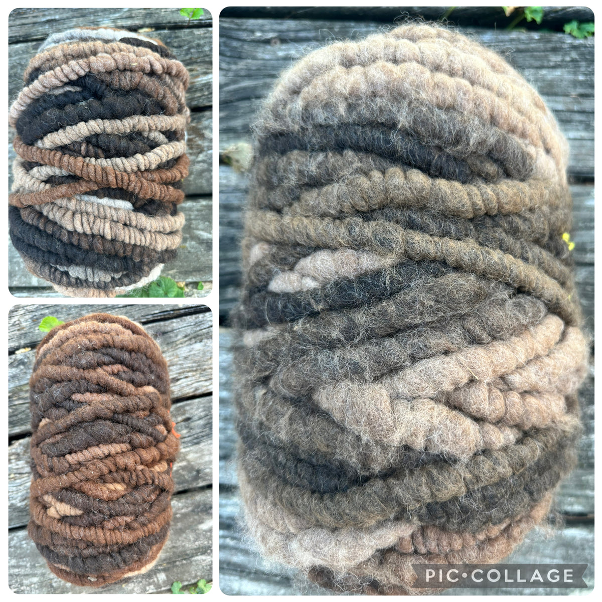 Alpaca rug yarn. 80 yard bumps