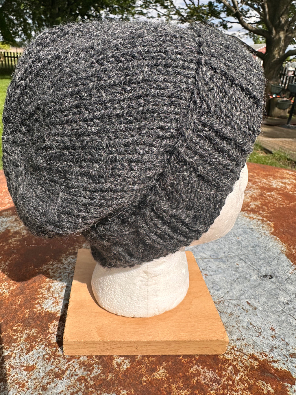 Chunky Alpaca, hand knit winter hat, hand knit.