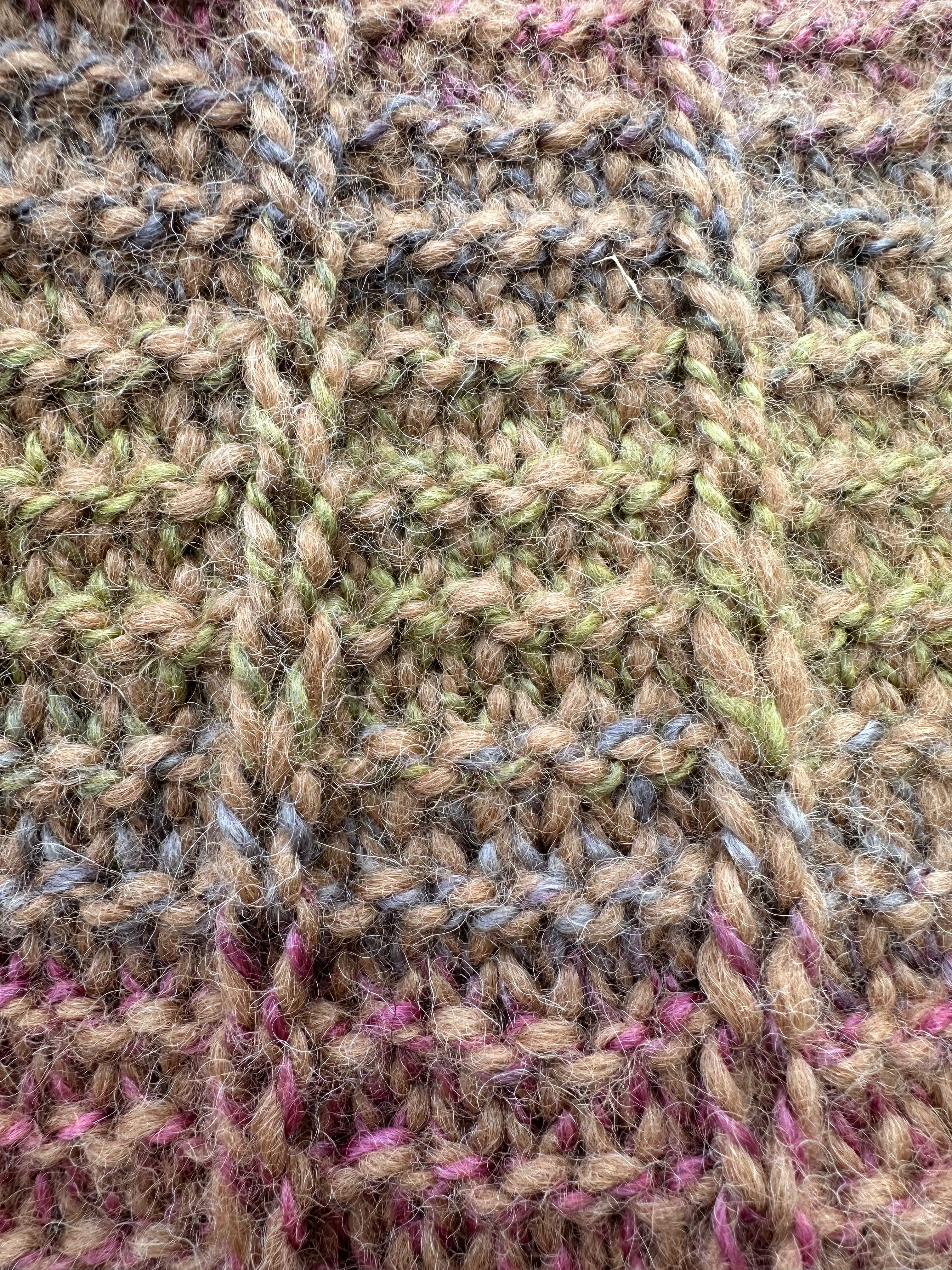 Alpaca scarf. Hand knit.