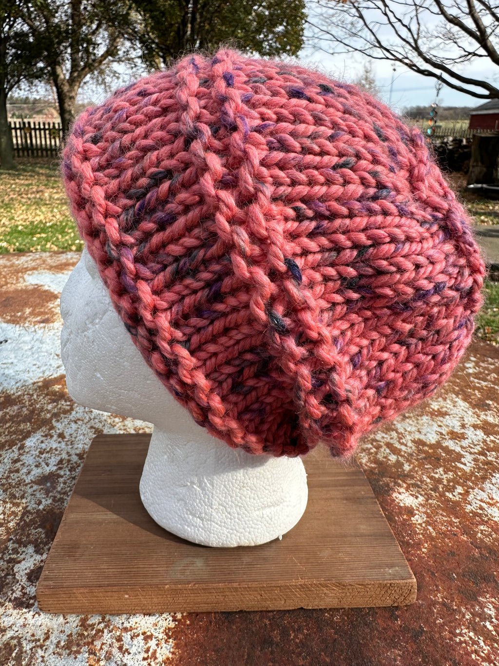 Alpaca hand made chunky hat. Very soft and warm.