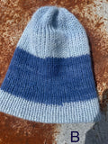 Thick Reversible English Double knit Alpaca hat with fold over brim