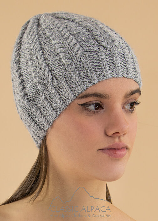 Classic Alpaca Herringbone Hat image 0