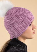 Classic Alpaca Brittany Fur Pom Pom Alpaca Hat image 0