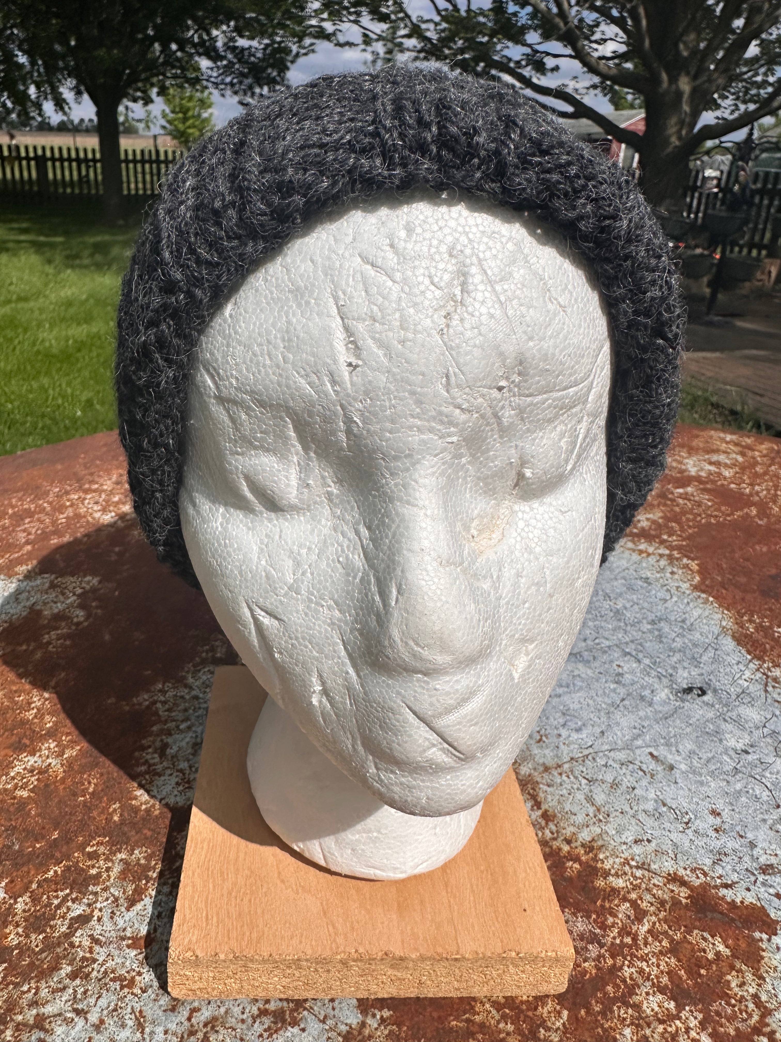 Chunky Alpaca, hand knit winter hat, hand knit.