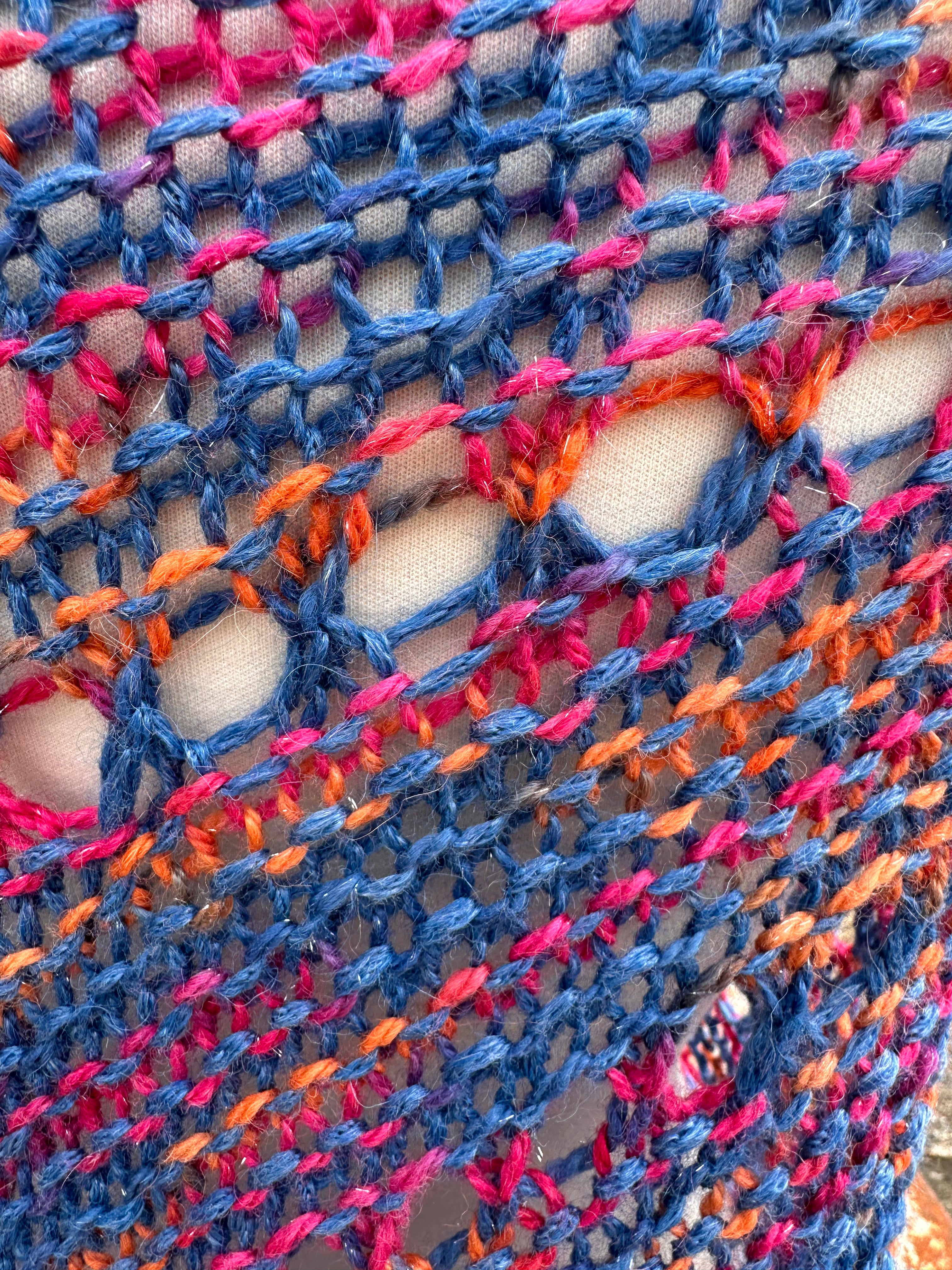 Hand knit Alpaca shawl. Luxury.