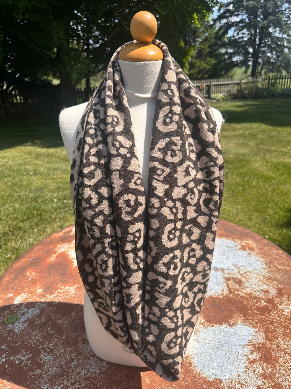 Classic Alpaca Animal Print Baby Alpaca Cowl