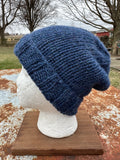 Chunky 100% Alpaca, hand knit winter hat.