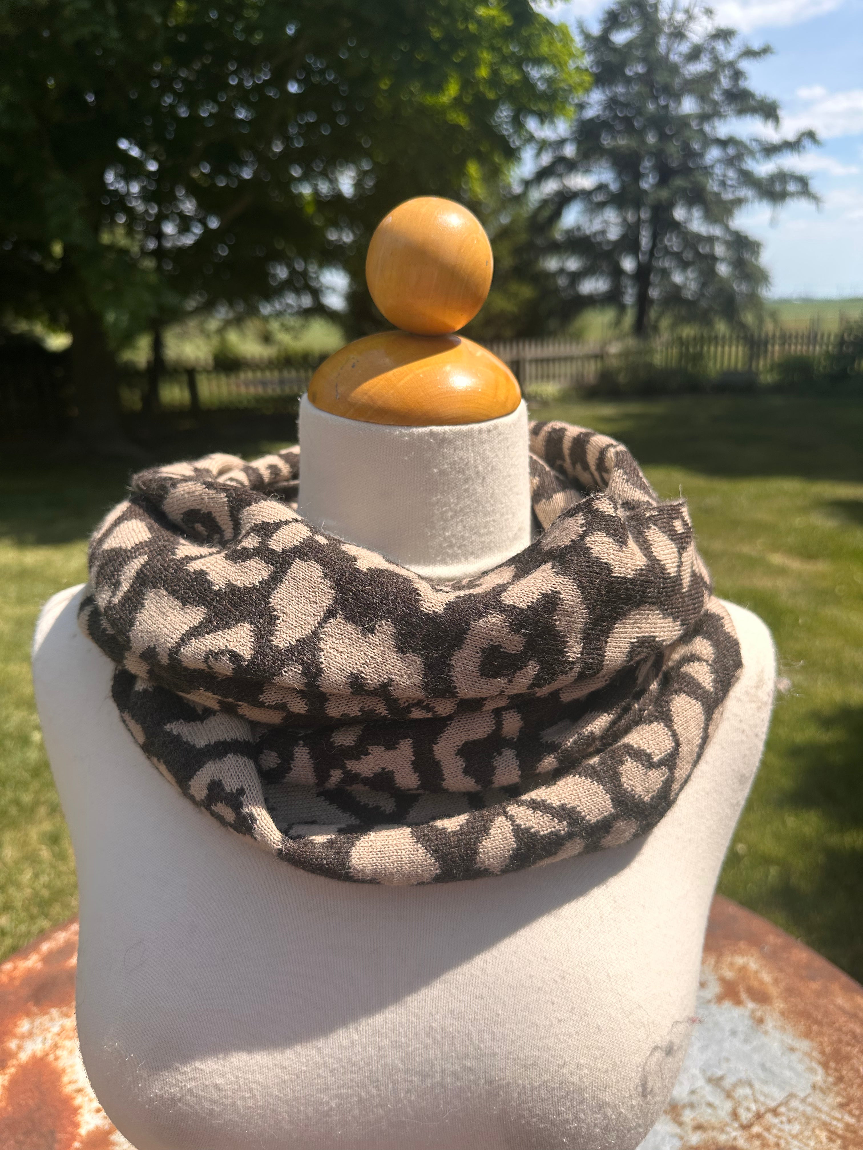 Classic Alpaca Animal Print Baby Alpaca Cowl