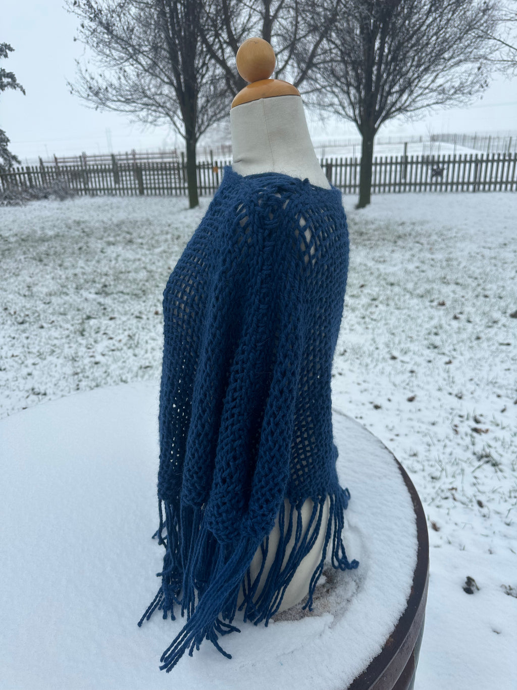 Hand Woven Alpaca Poncho. One Size Fits All.