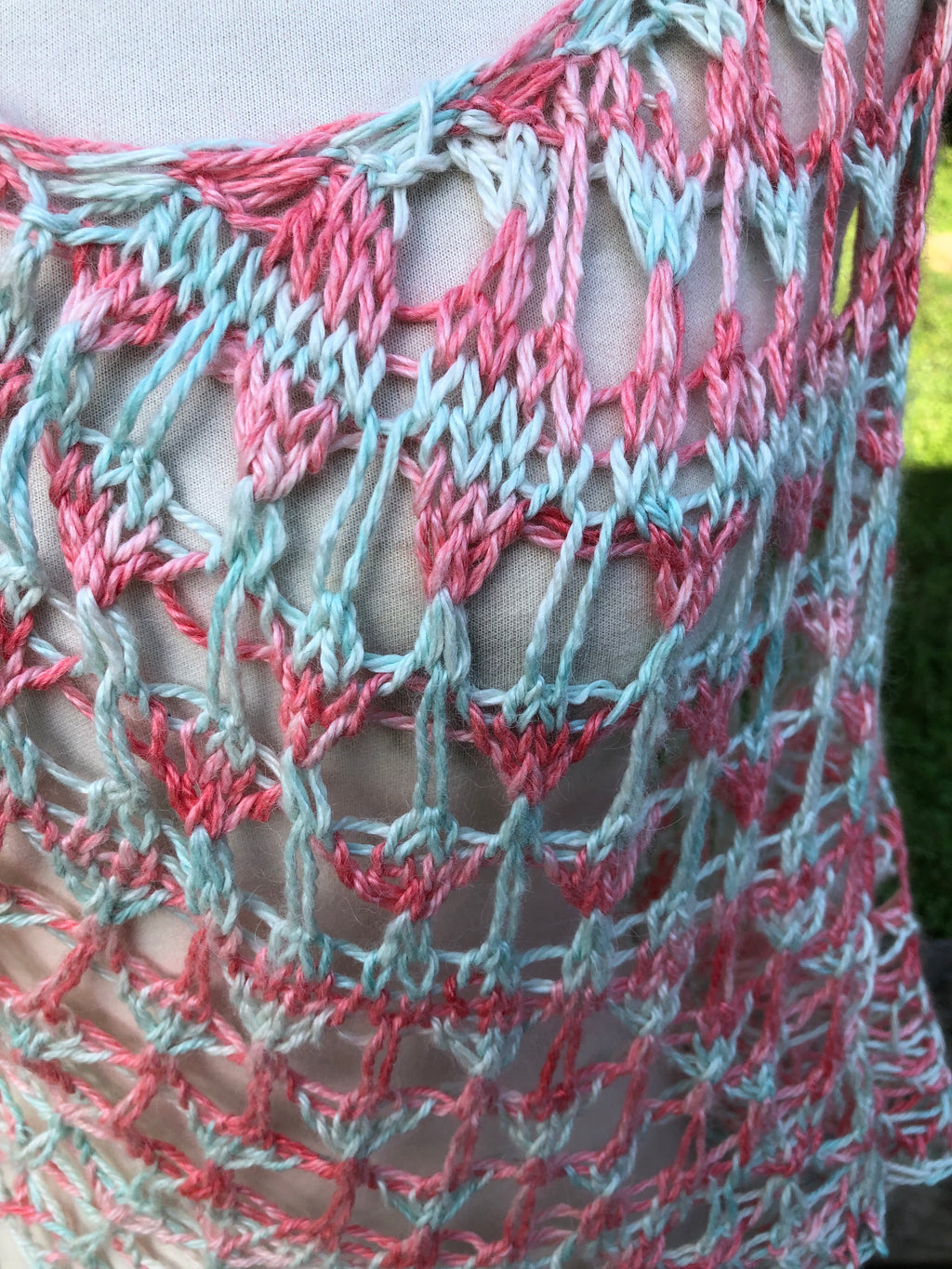 Hand knit Alpaca shawl. Luxury.