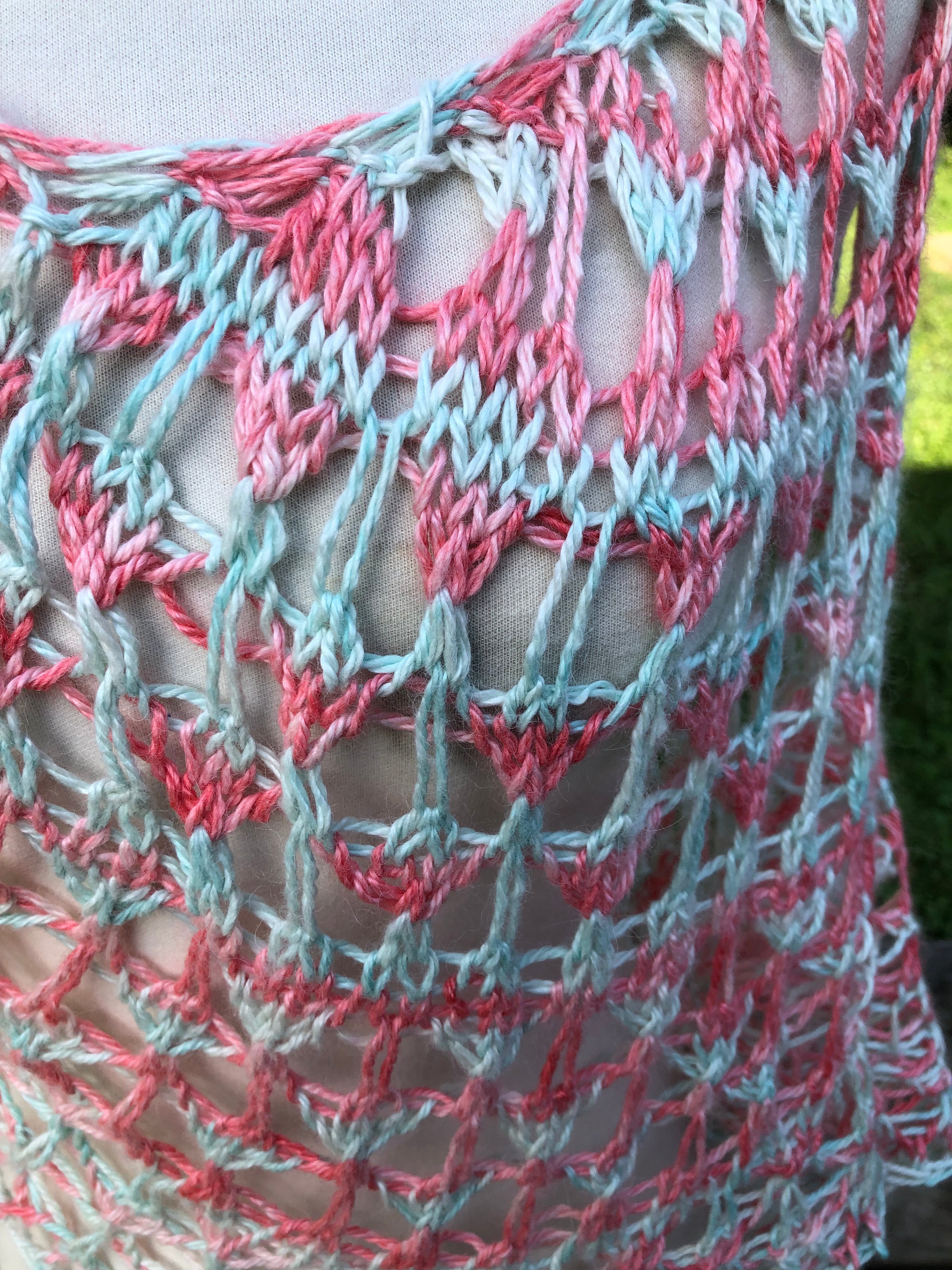 Hand knit Alpaca shawl. Luxury.