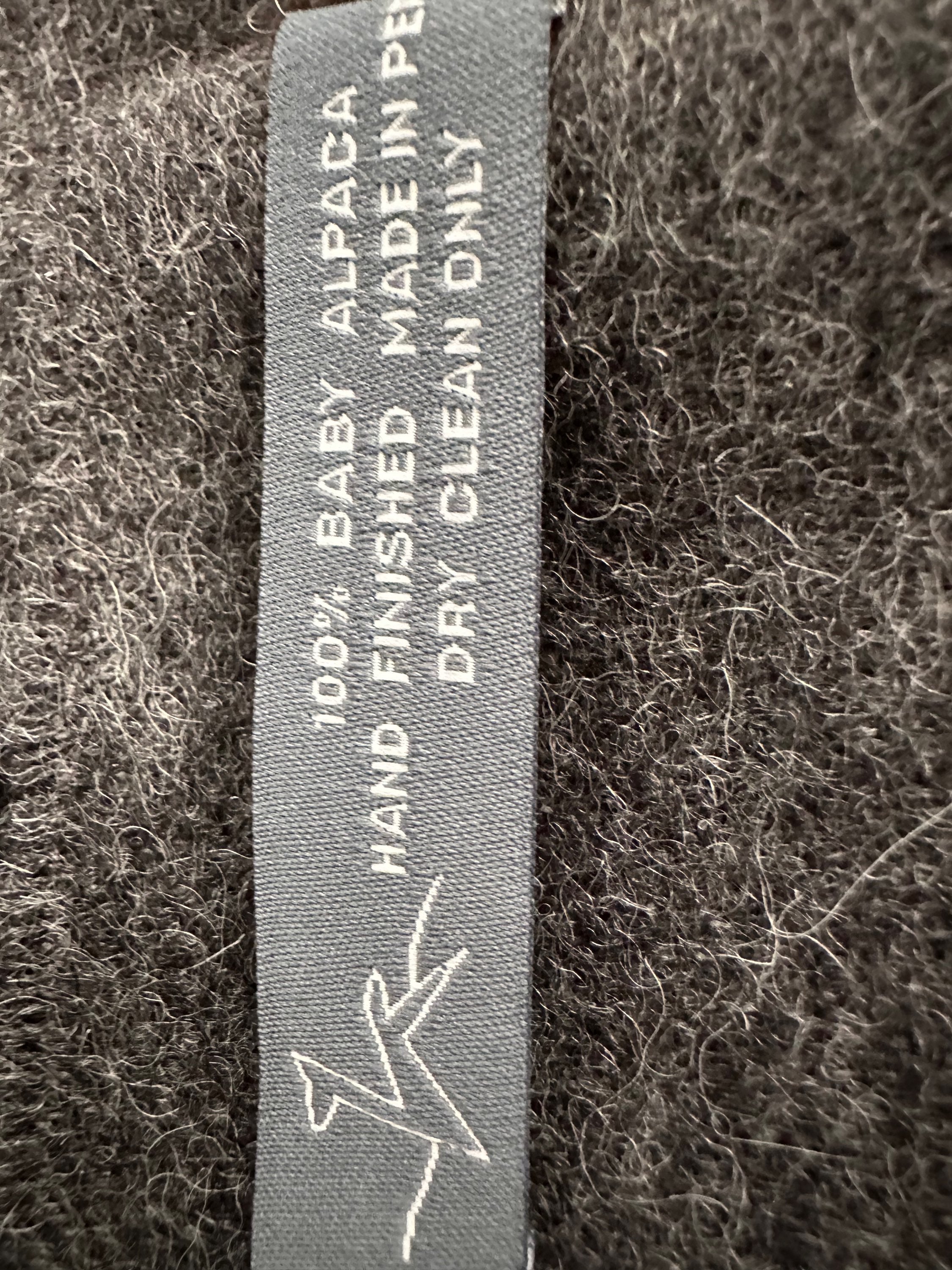 Imported Woven Charcoal Scarf image 2