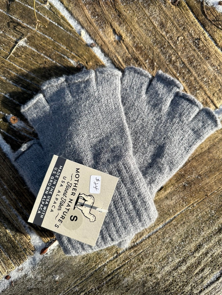 New England Alpaca Fiber Pool Fingerless Gloves