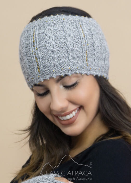Classic Alpaca Alpaca Cable Fantasy Headband image 3