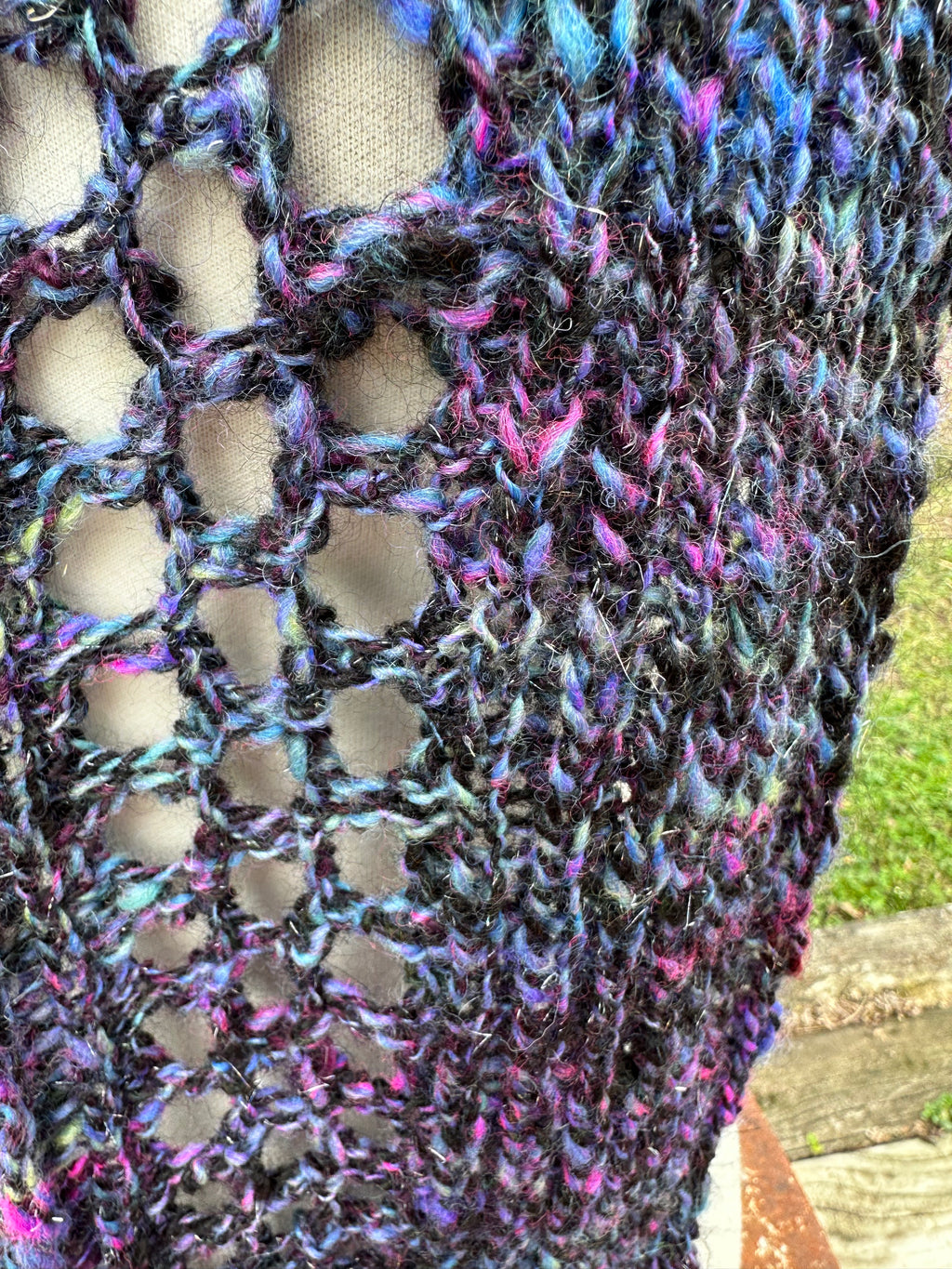 Alpaca scarf. Hand knit.