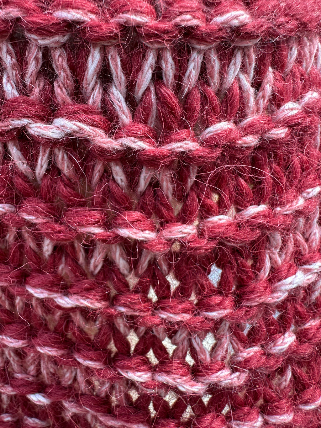 Alpaca scarf. Hand knit.