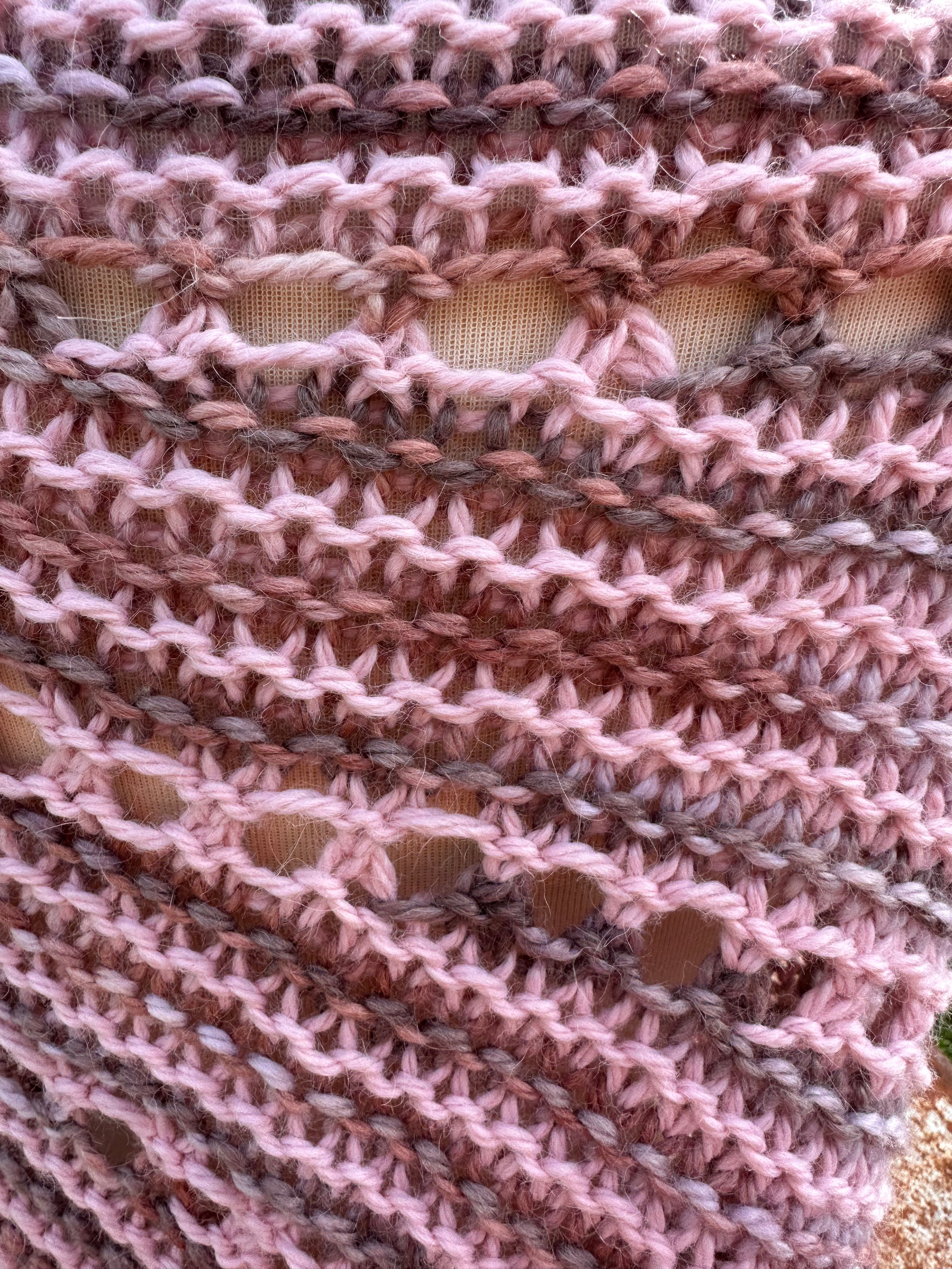 Hand knit Alpaca shawl. Luxury.