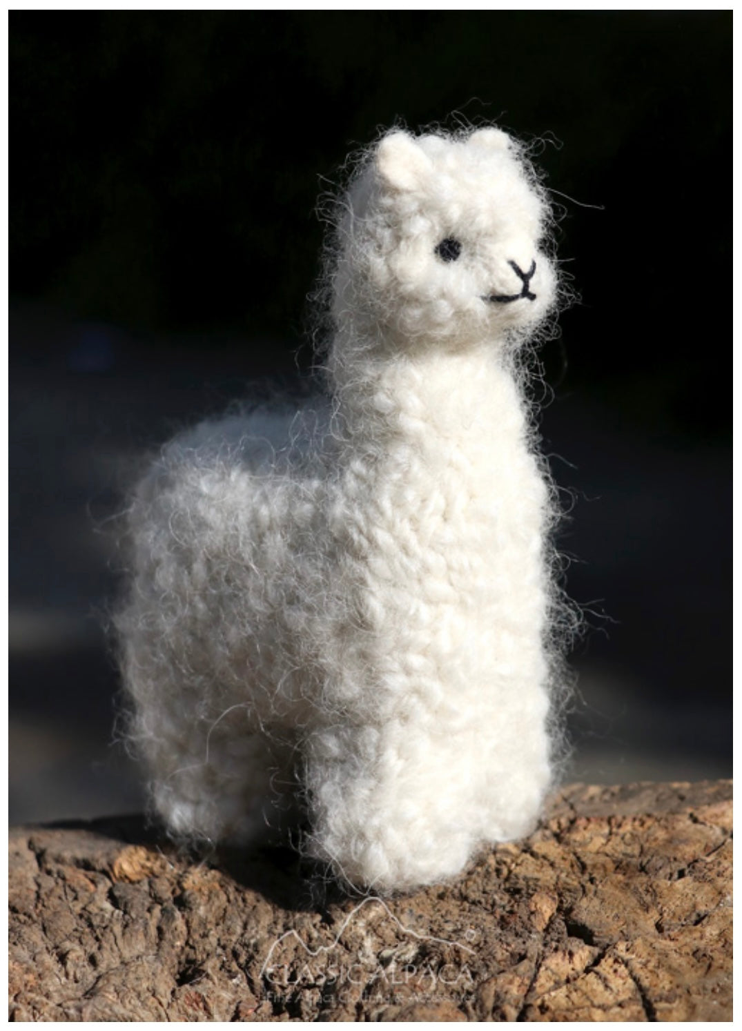 Needle Felted Baby Alpaca 5" image 0