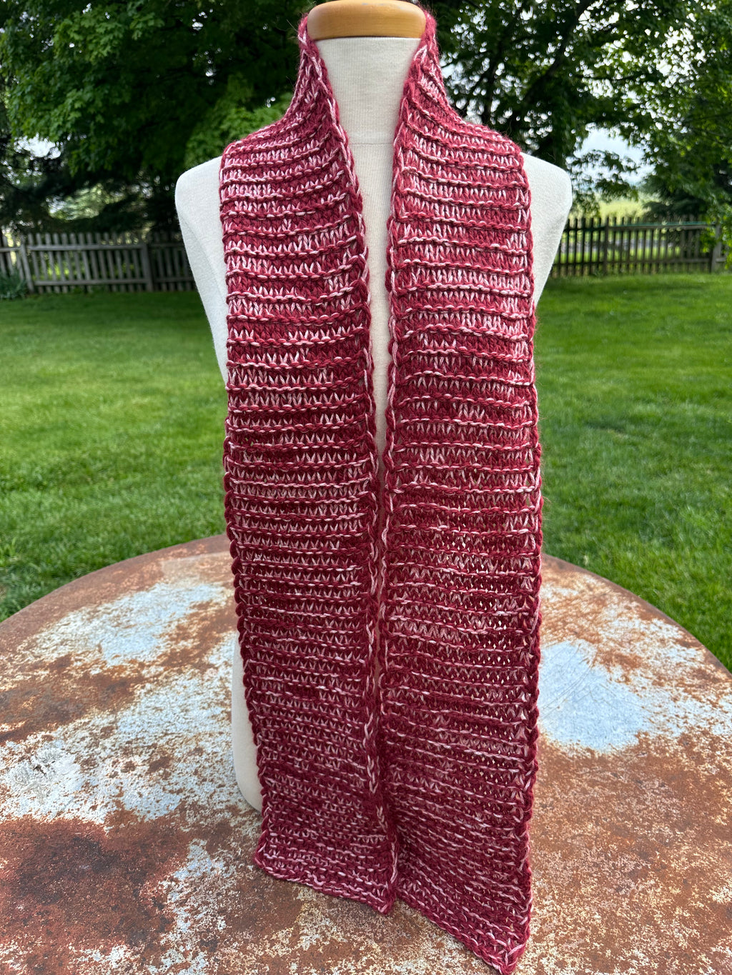 Alpaca scarf. Hand knit.