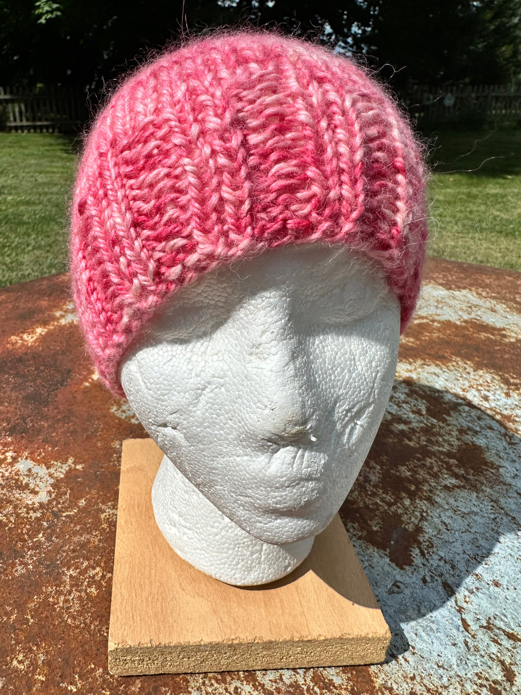 Chunky Alpaca, hand knit winter hat, hand knit.