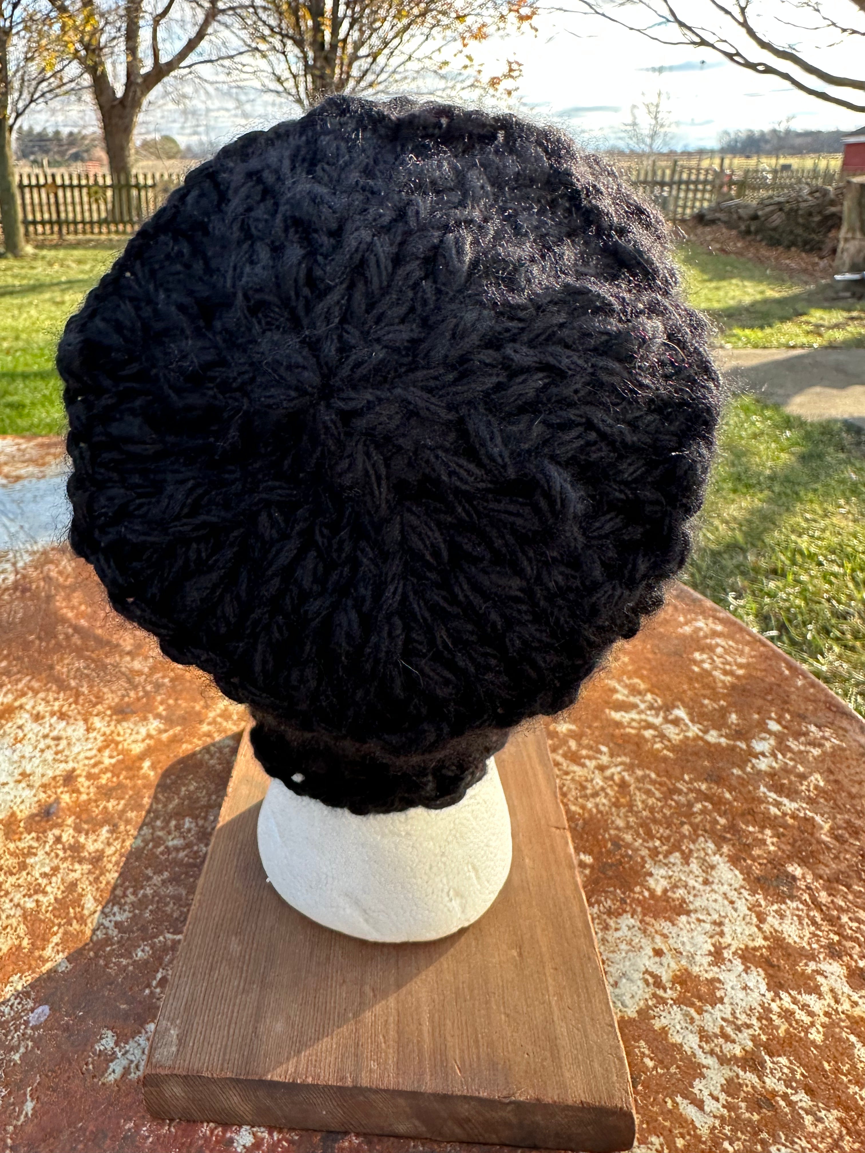 Alpaca/Wool Chunky hat. Hand knit. Natural Fiber. Very soft and warm.