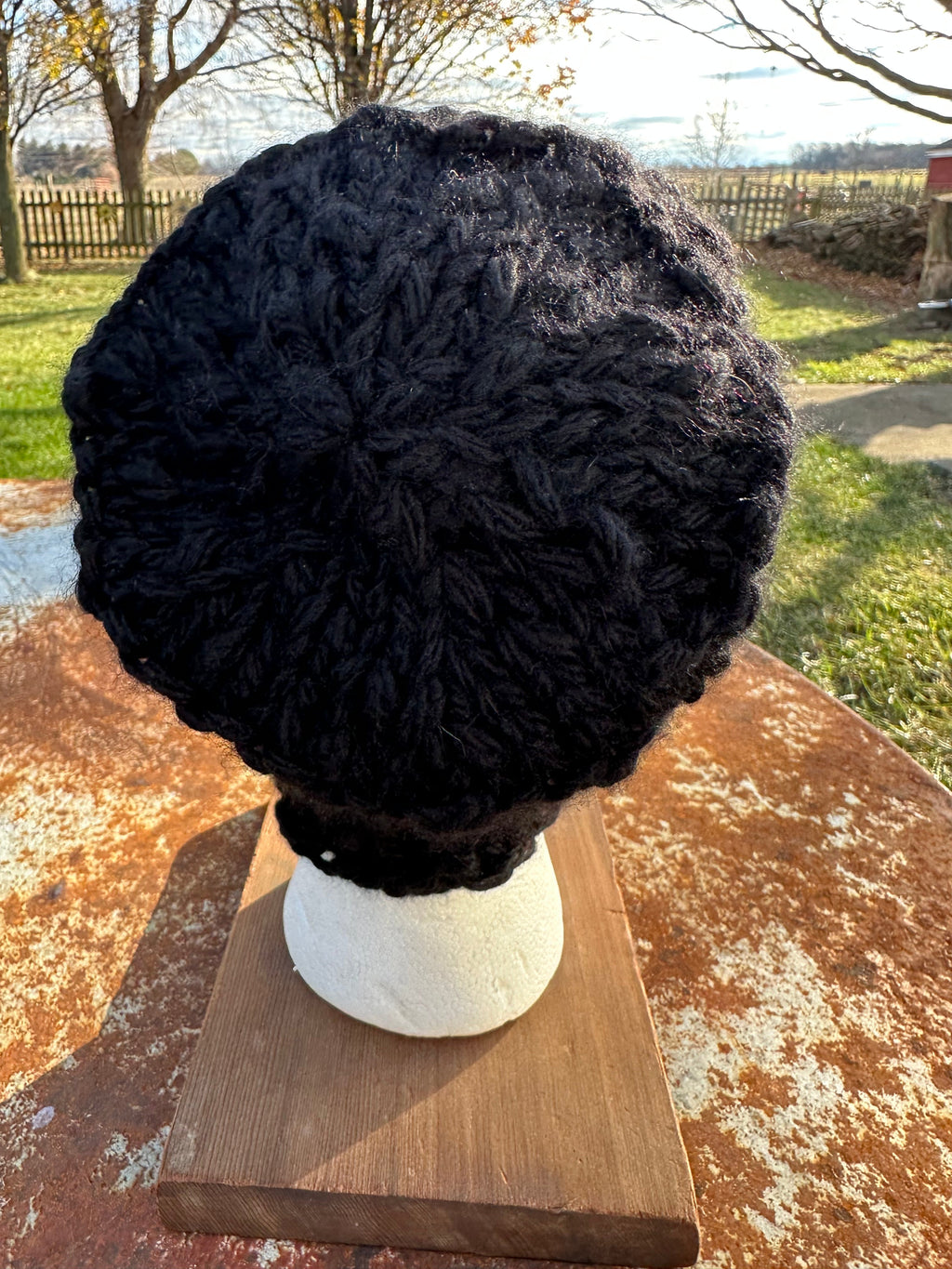 Alpaca/Wool Chunky hat. Hand knit. Natural Fiber. Very soft and warm.