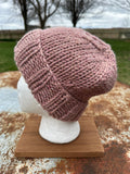 Chunky 100% Alpaca, hand knit winter hat, hand knit.