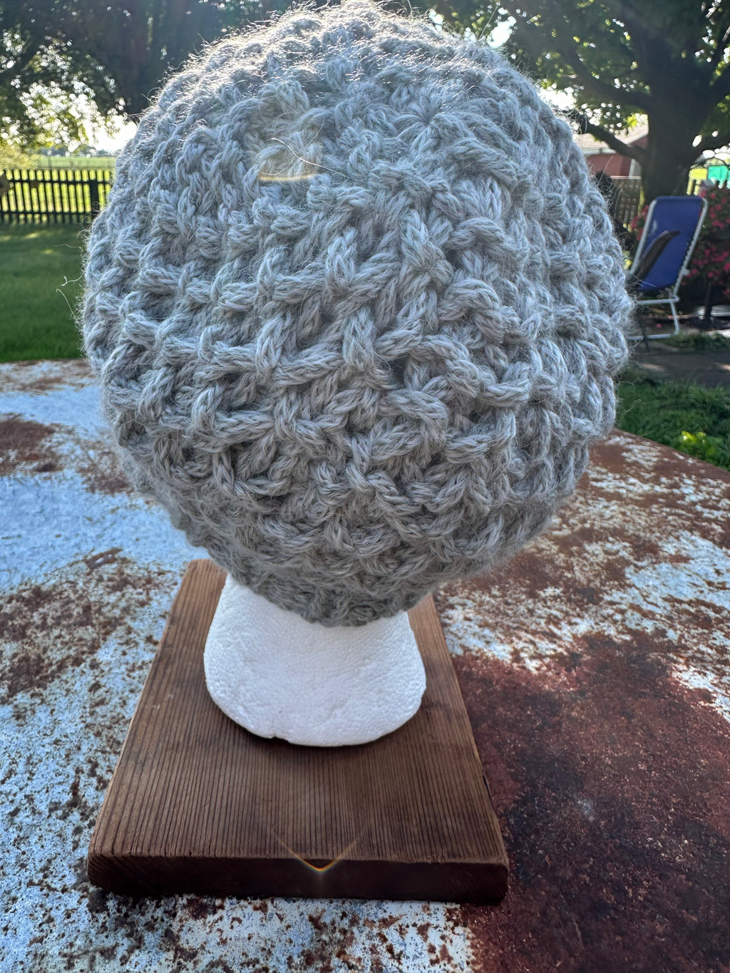 Chunky Alpaca hand knit hat.
