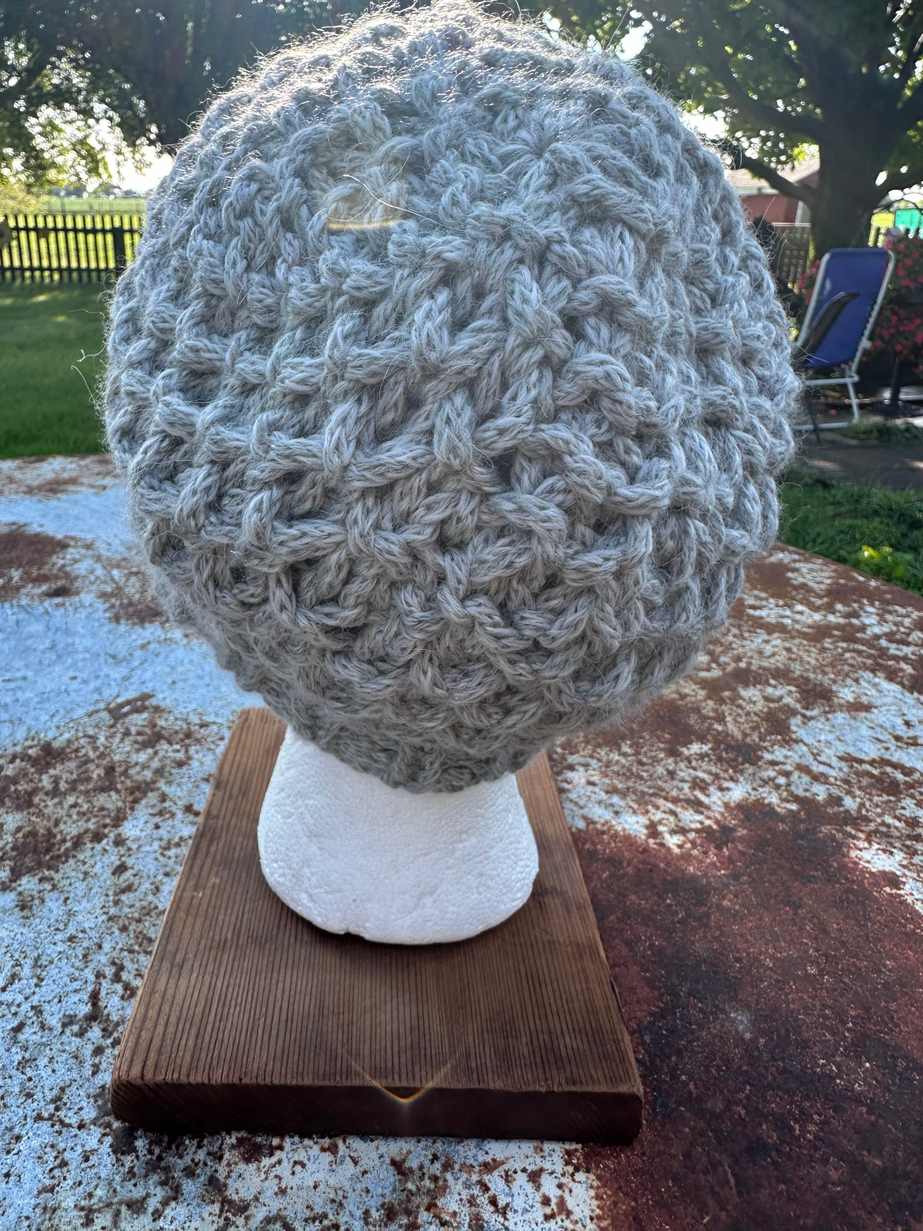 Chunky Alpaca hand knit hat.