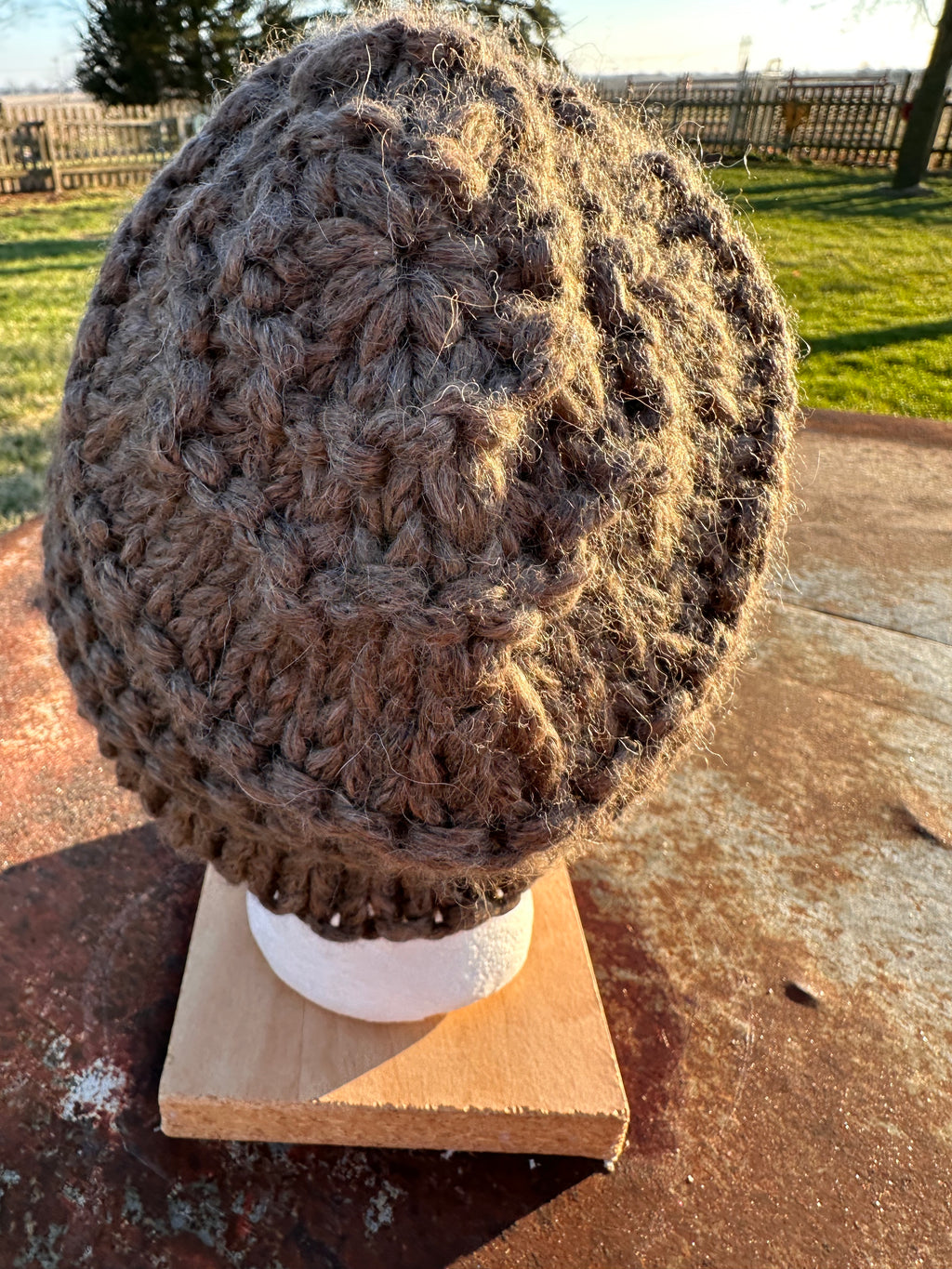 100% Alpaca Chunky hat. Hand knit.