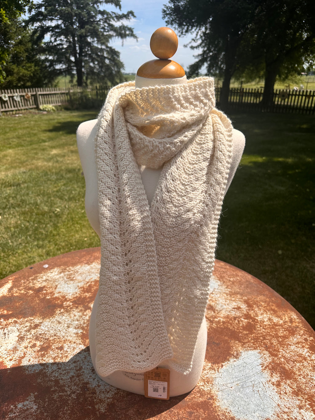 Classic Alpaca Scallop Lace Alpaca Scarf