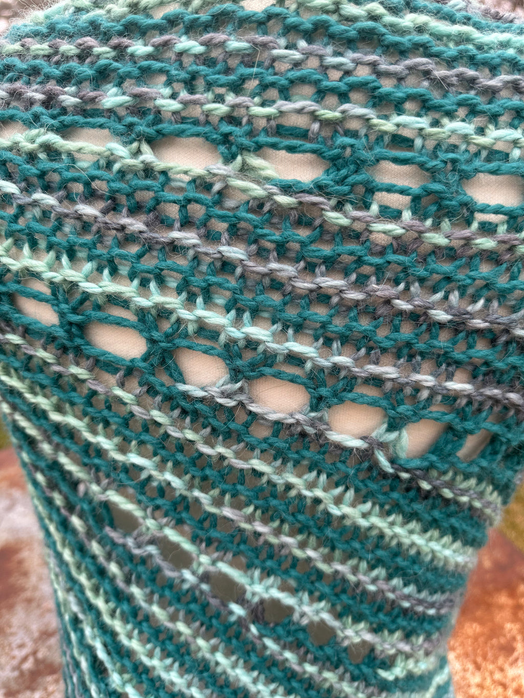 Hand knit Alpaca shawl. Luxury.