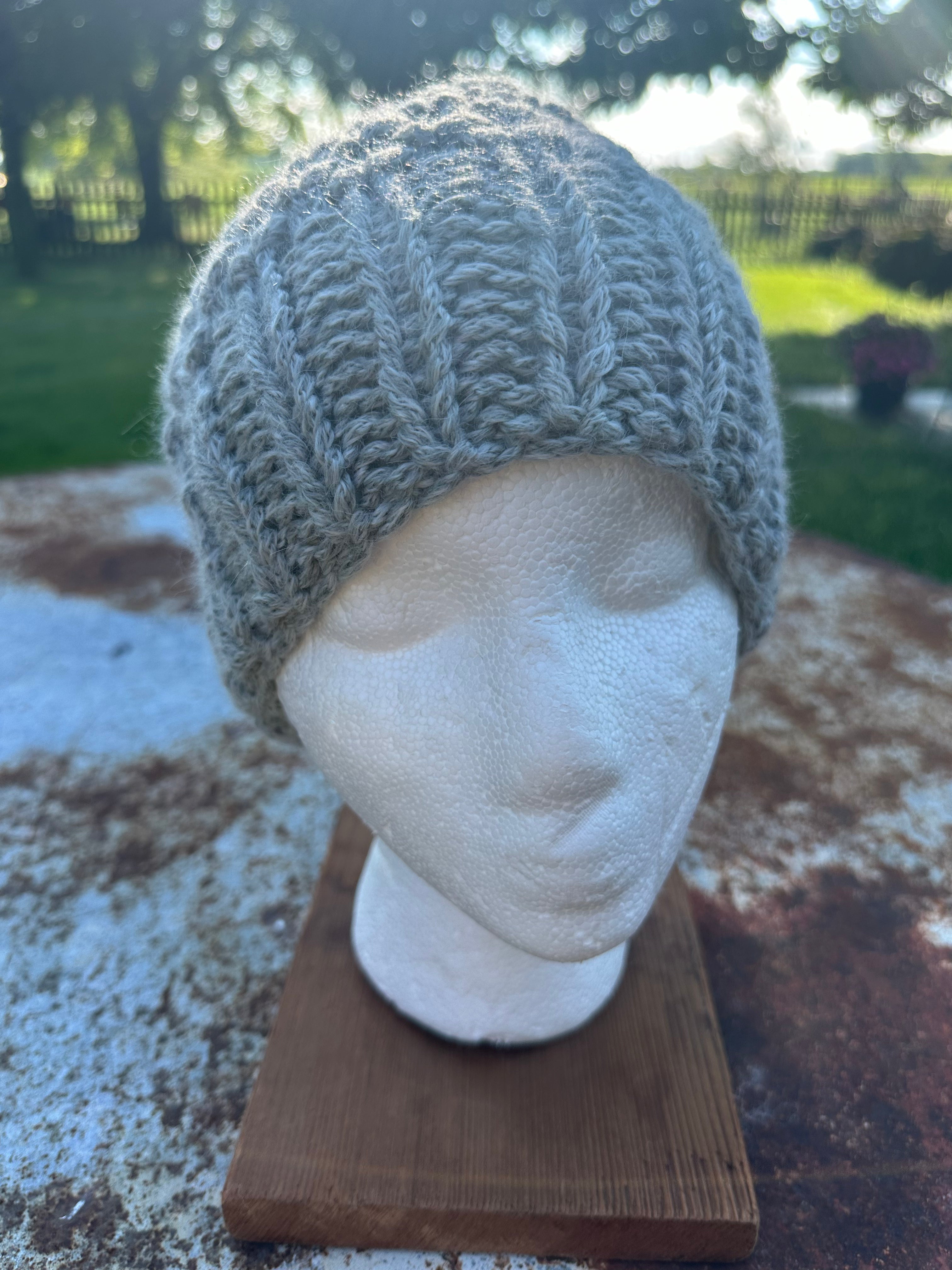 Chunky Alpaca hand knit hat.