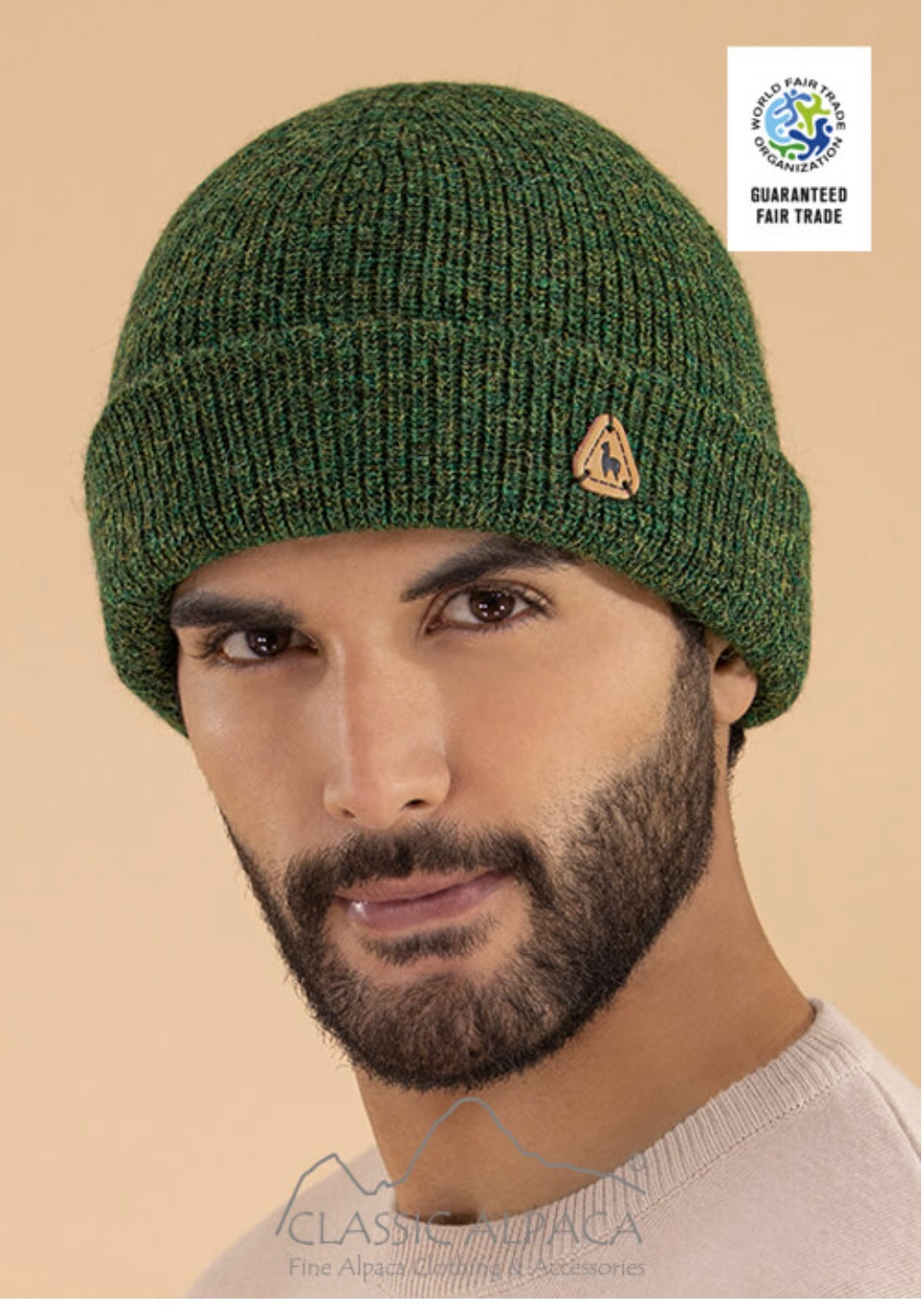 Classic Alpaca Men's Double Knit English Alpaca Hat image 4