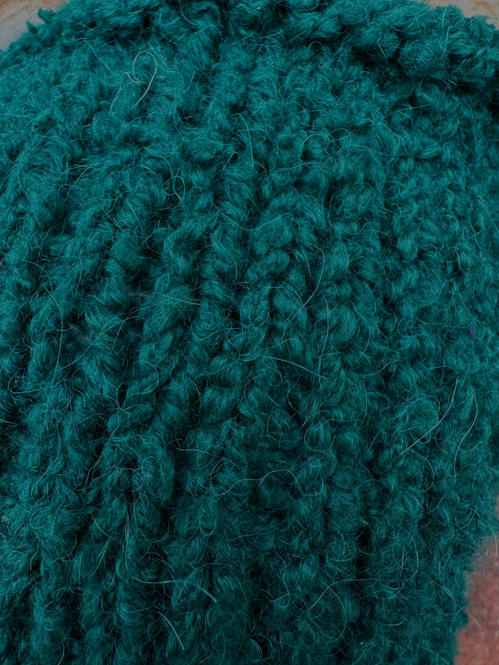 Alpaca/Cotton  textured chunky  hat. Hand knit. Natural Fiber.