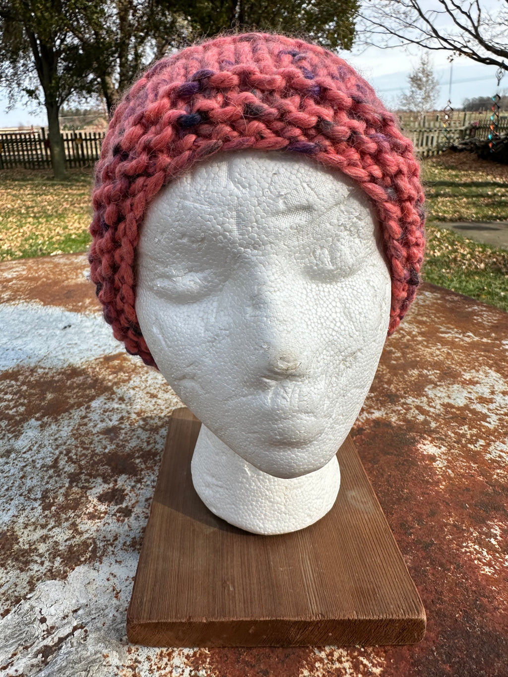 Alpaca hand made chunky hat. Very soft and warm.