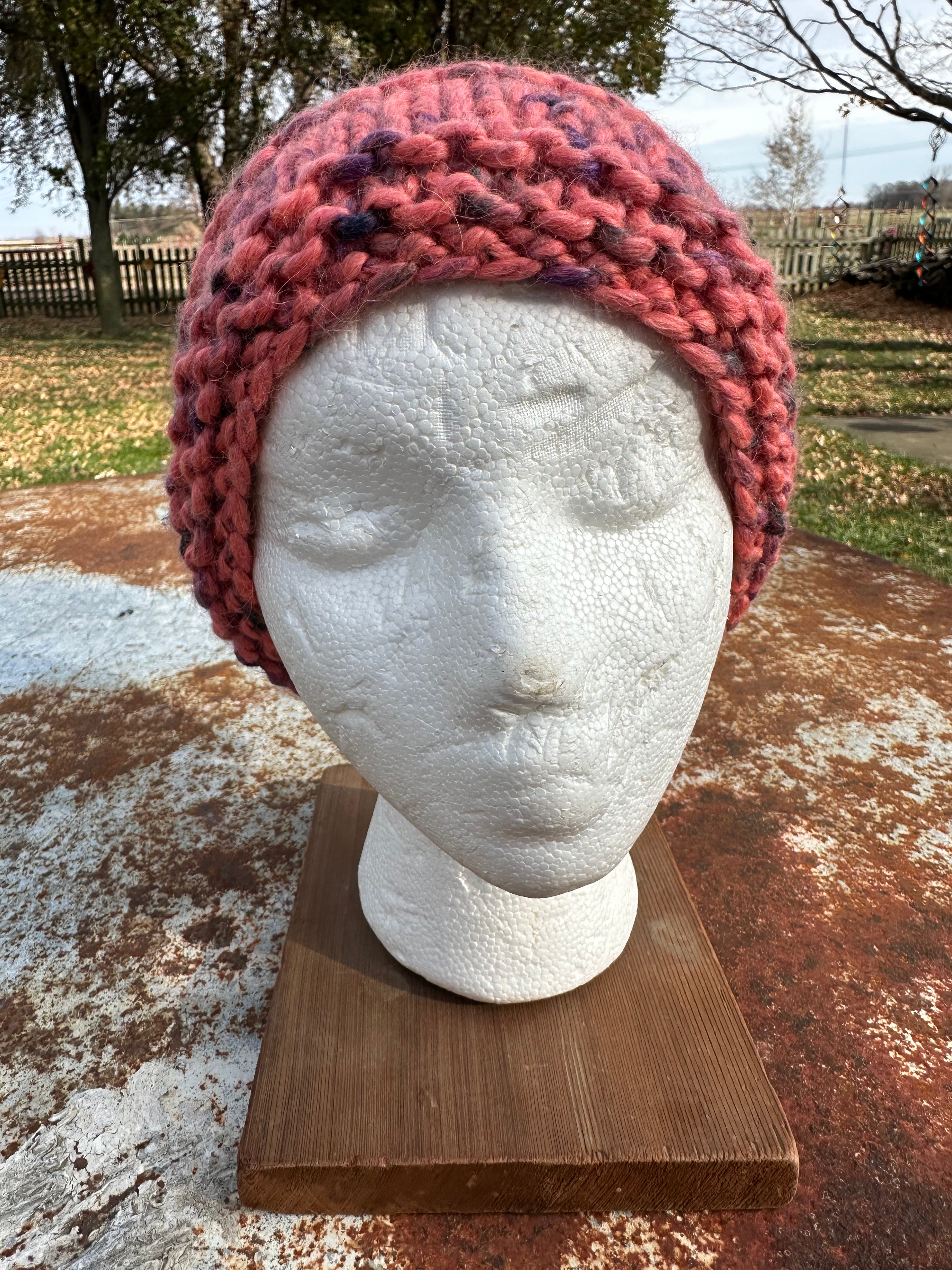 Alpaca hand made chunky hat. Very soft and warm.