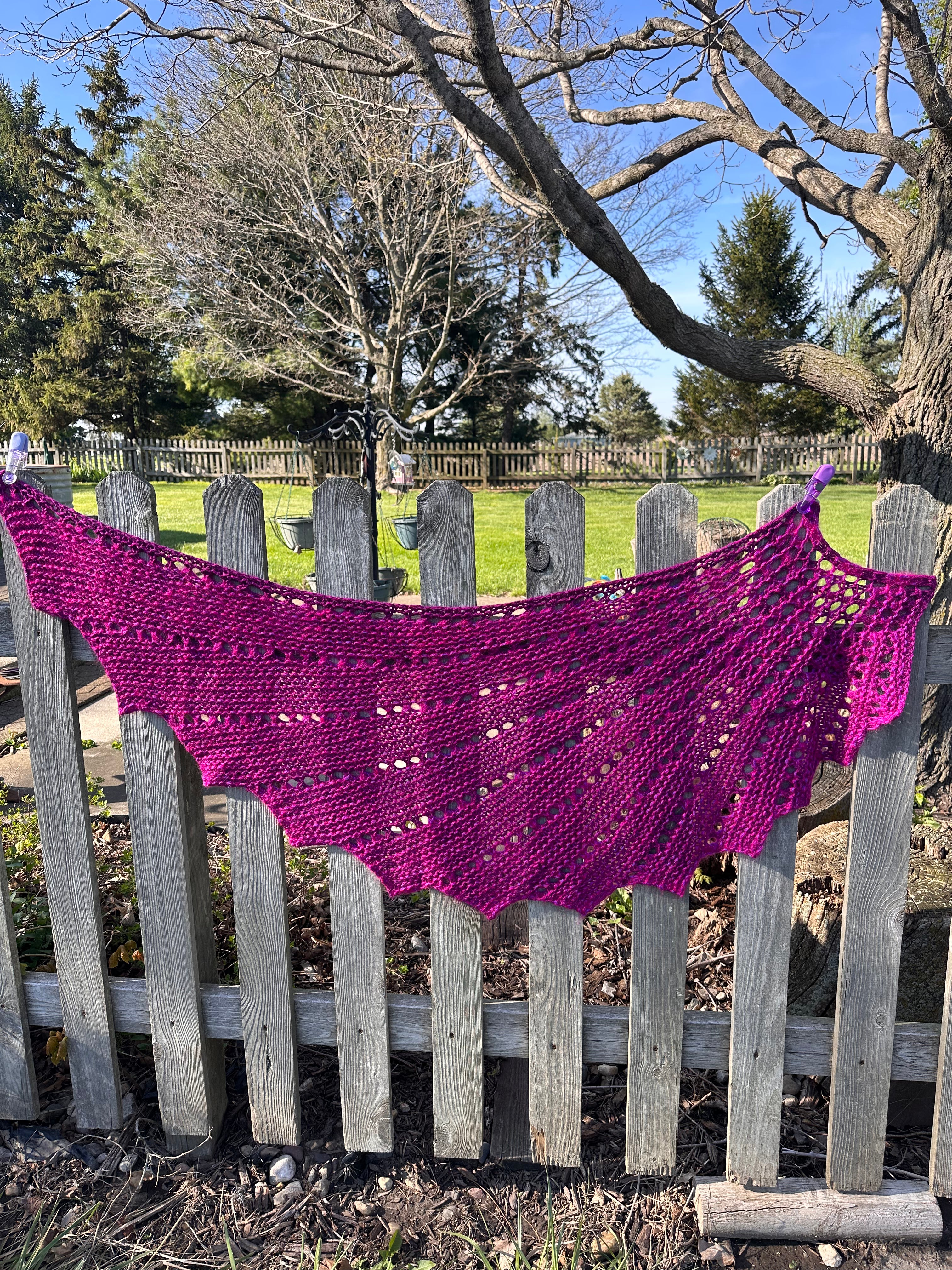 Hand knit Alpaca shawl. Luxury